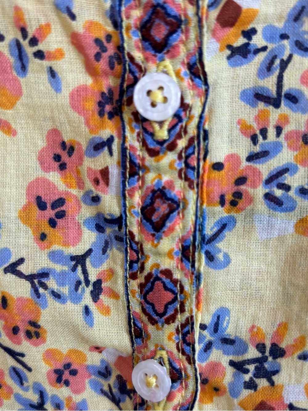 Poupette St Barth Amora Drop Waist Mini Dress Yellow Kookoo Bird Large NWT - Picture 8 of 16